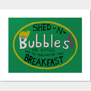 Shed n Breakfast for Kitties Posters and Art